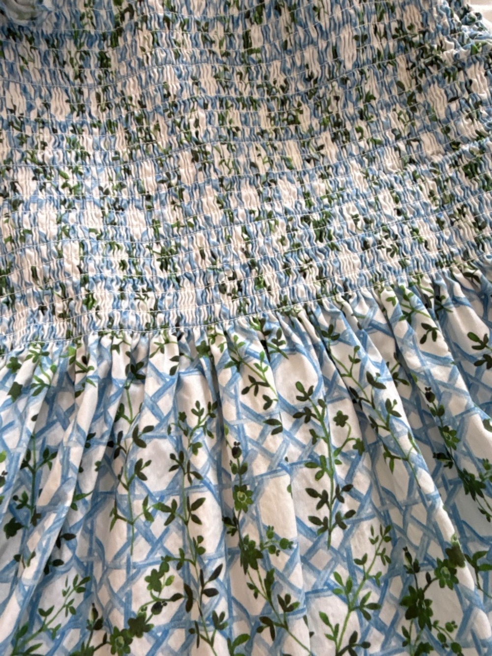 Hill House 	 The Ellie Nap Dress - Blue Basketweave Vine Blue Basketweave Vine - Picture 4 of 4